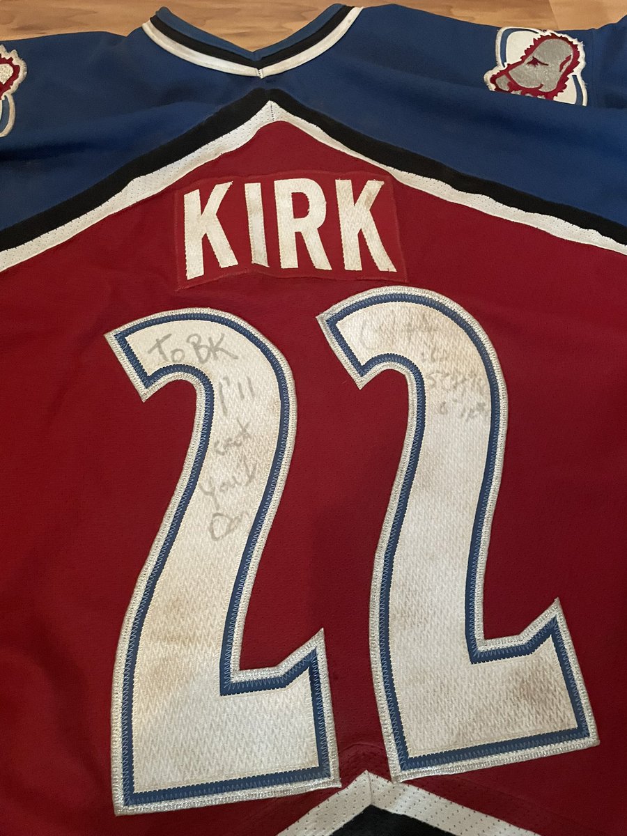 NJDevils3026's tweet photo. Fight worn Colorado Avalanche jersey from @ICWNHB #ThePit4 Deathmatch Circus
@ItsBrandonKirk vs @DarrenMcCarty4 https://t.co/G4GLbH7szh