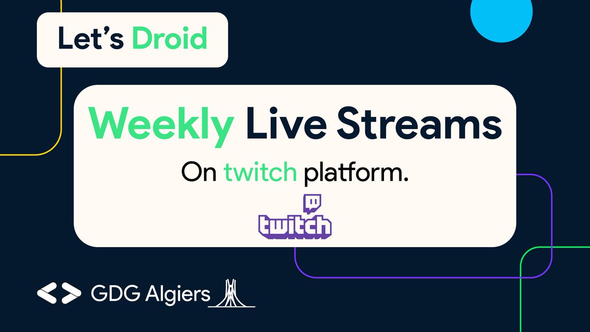 GDG_Algiers's tweet image. A 30 day project, where we will try to cover everything you need to start your journey in #mobile_development.

Stay tuned for the first #technology that we will explore very soon, any new guesses?

#gdg_algiers #wtm_algiers #mobile_dev #lets_droid