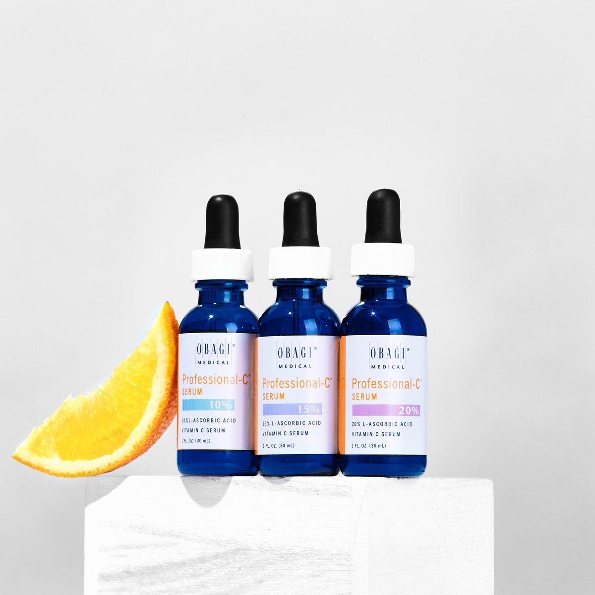 Obagi's tweet image. Brighter-looking skin is just a drop away.   

Unleash your skin's full potential with the Obagi Professional-C® Serum– in 10%, 15%, and 20%.