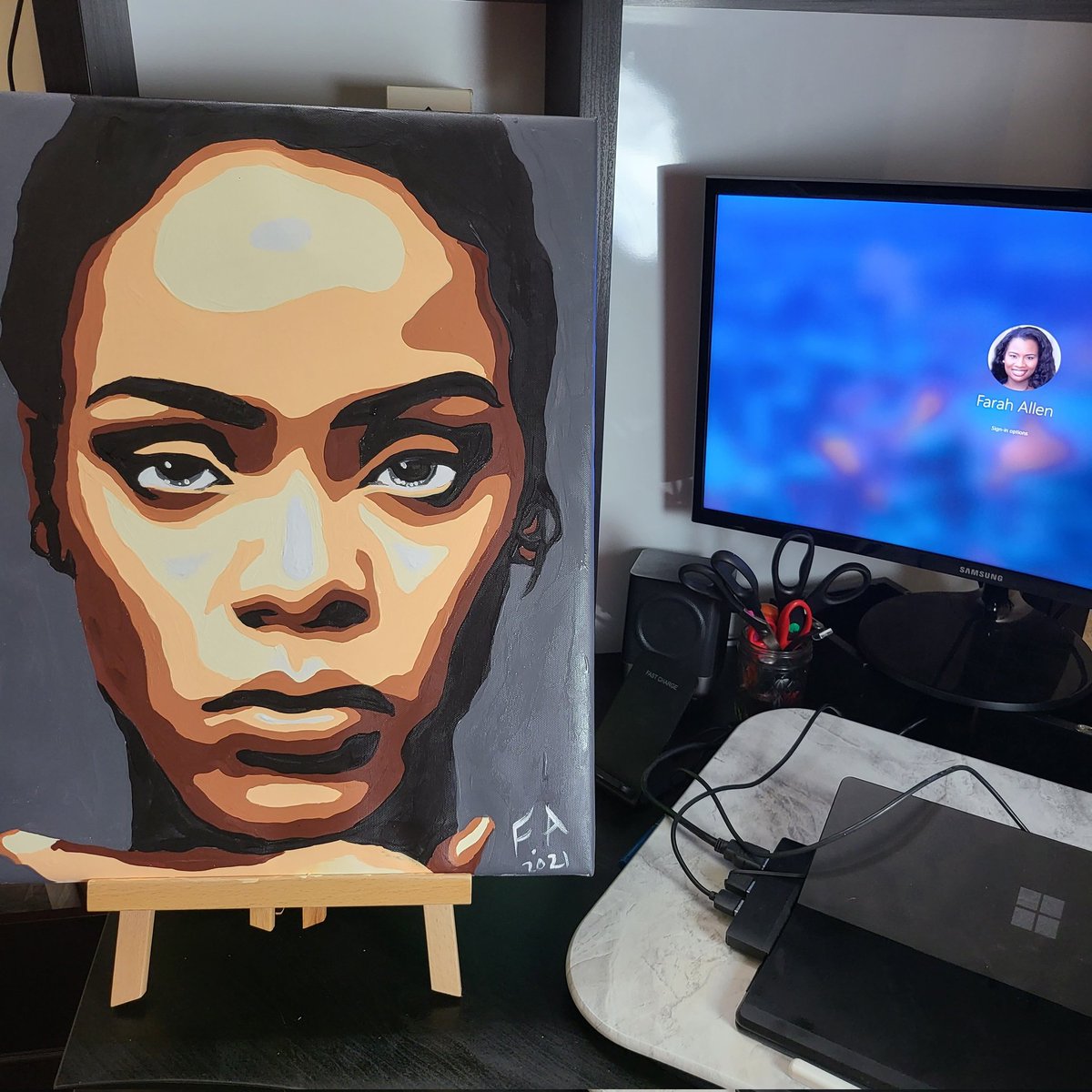 Art in all its forms has always been part of my life and business, but yesterday I painted for the 1st time in 5 years. Thank you, <a href="/ViledgeHQ/">Viledge</a>, for taking all the barriers away so I can just do me and just paint <a href="/rihanna/">Rihanna</a>