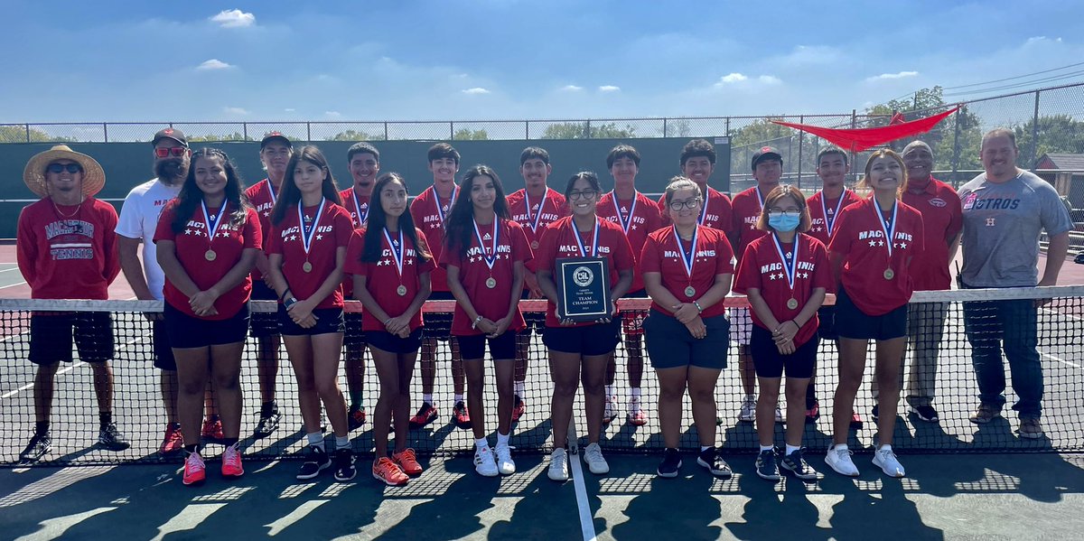 MacArthur_AISD's tweet photo. Congratulations to our amazing tennis team! Team Champions! 🎾🏆🎾#MPND #AldineAnywhere https://t.co/1KcIOpogym