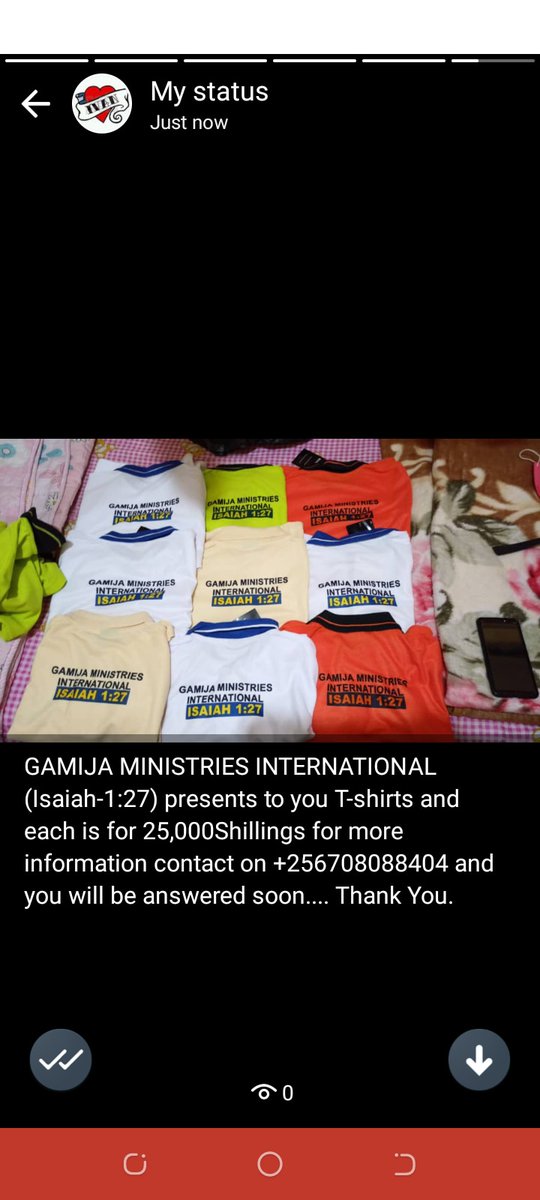 GamijaMiniIntl's tweet image. Get your ministry T-shirt now at only 25k .and above .let's share the minstry