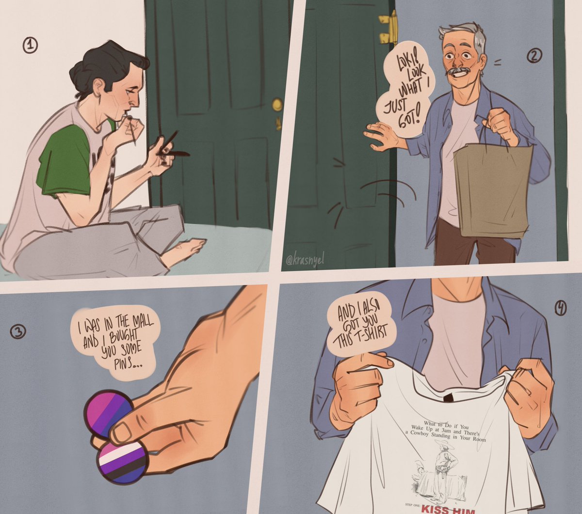 krasnyel's tweet photo. little comic i made to brighten up my day https://t.co/67kRgtm95F