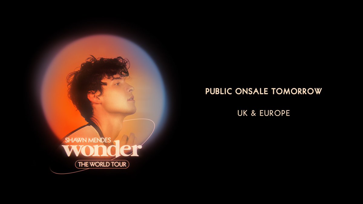 UK &amp; Europe Public Onsale begins tomorrow at 10am local time! Be sure to check wonderthetour.com to find your ticket link