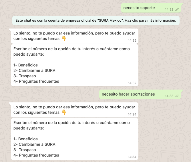 AleSmuy's tweet photo. @AforeSURAMX pésimo y frustrante su atención a cliente por TODOS sus canales incluido teléfono https://t.co/W0Za02RGhi