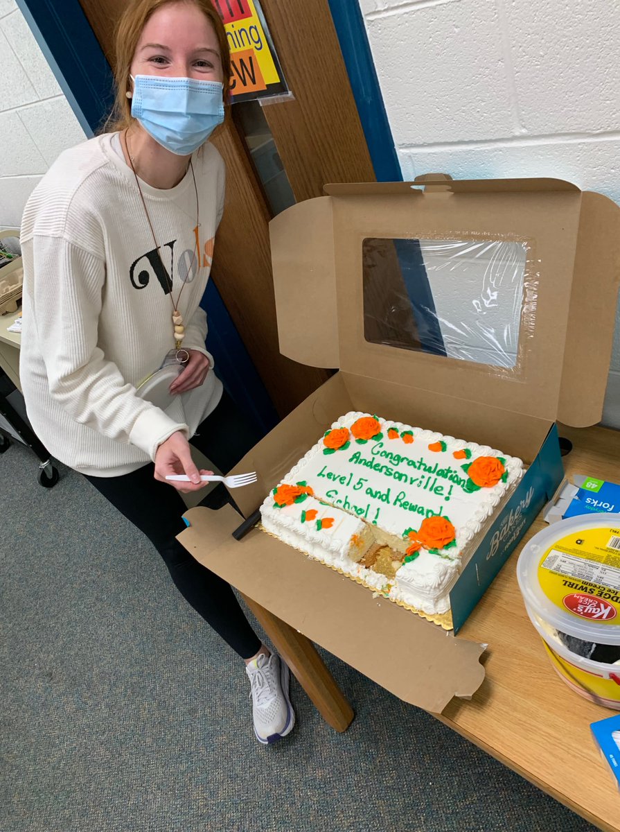 Today, <a href="/AES_Tigers/">Andersonville Elem</a> celebrated being a Level 5 School as well as a Reward School! We are so proud of AES for their accomplishments! #EveryStudentEveryDay