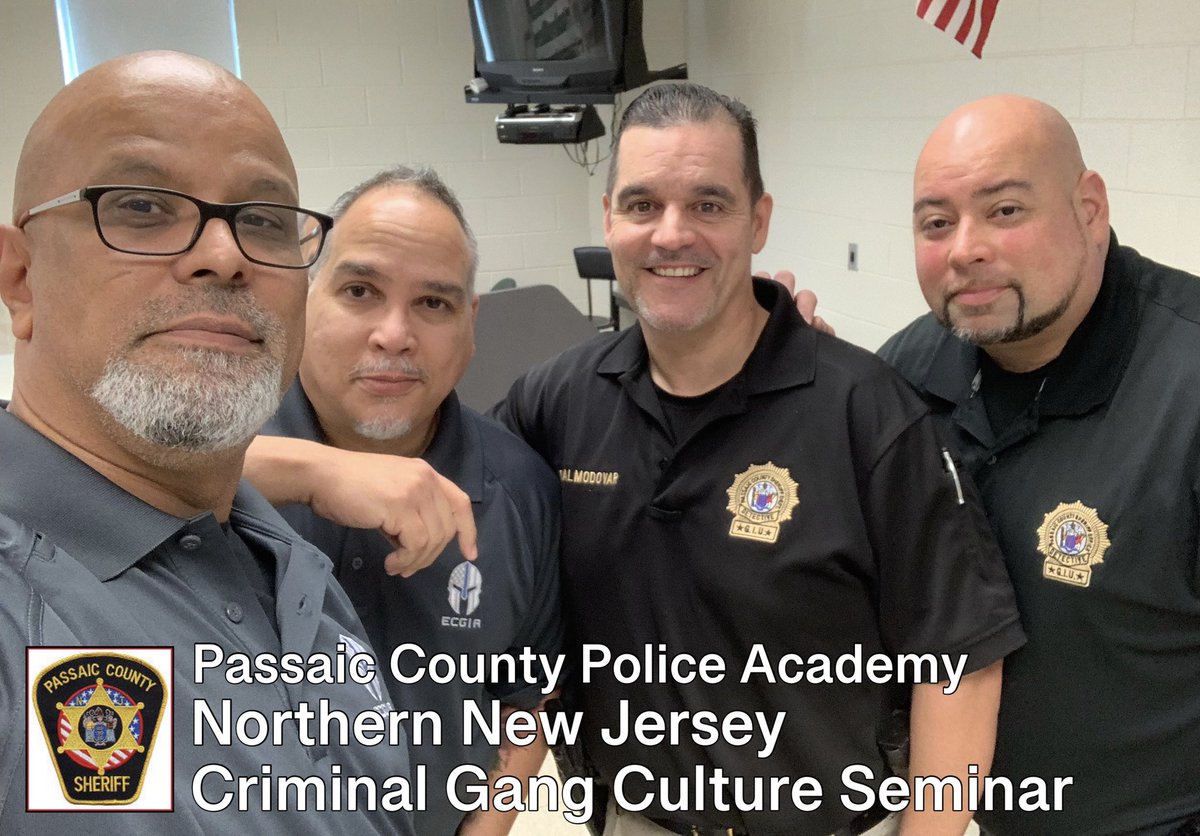 ECGIA1's tweet photo. #ECGIA PROUD.. ECGIA President E. Torres &amp; ECGIA New Jersey Chapter President E. Santana were honored to assist on Day 1 of the Passaic Co. “Northern NJ Criminal Gang Culture Seminar” which was hosted by the Passaic Co Sheriff’s Office. #Knowledge is #Power @ECGIA1 @GSTEP_org https://t.co/Emk3v17iXi