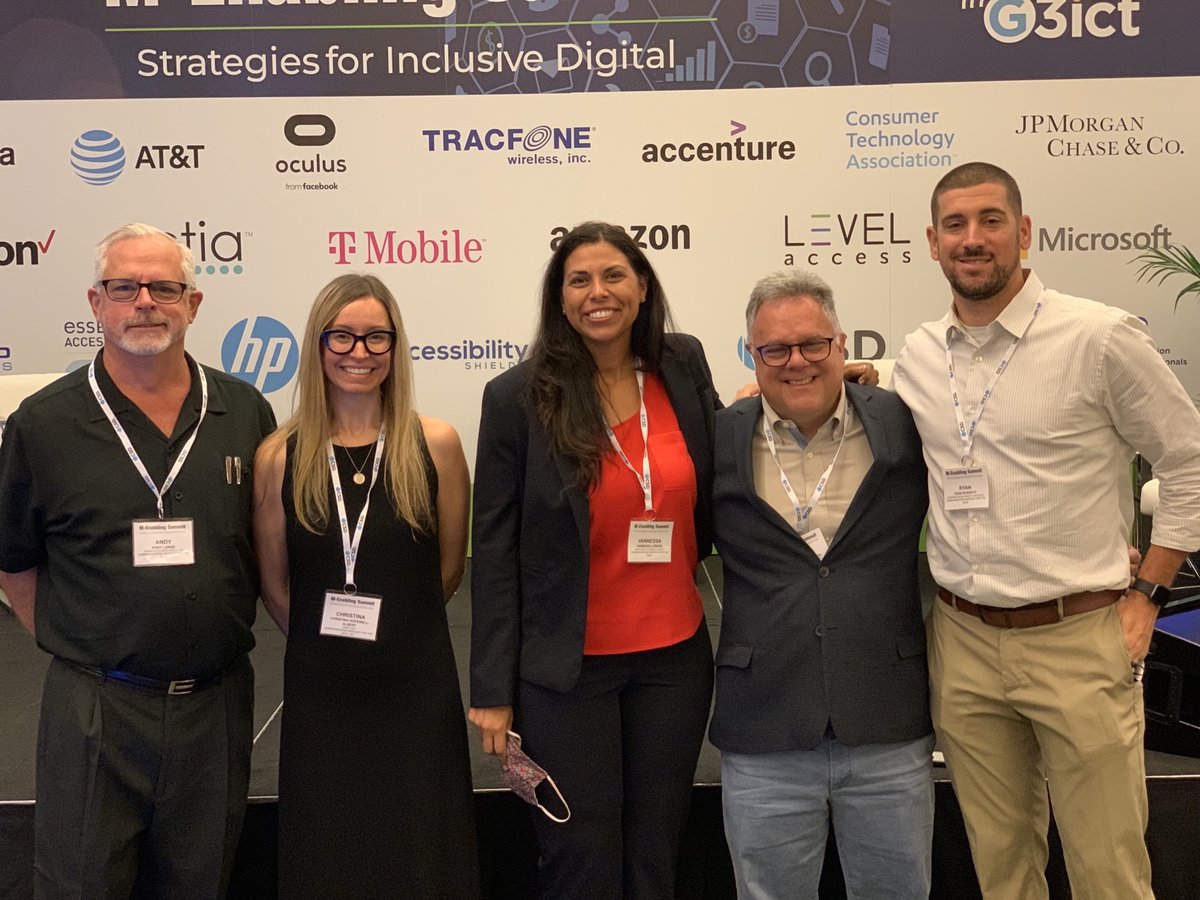 asl_now's tweet photo. #TeamCSD had a wonderful time at the @mEnablingSummit last weekend to learn about accessible digital contents, consumer markets, & more!
#MEnabling21 #Summit #InclusiveTech #a11y #AccessibilityForAll #Accessibility #Technology #InclusionMatters #AccessibilityApps #InclusiveDesig https://t.co/gx3Y57vUk4