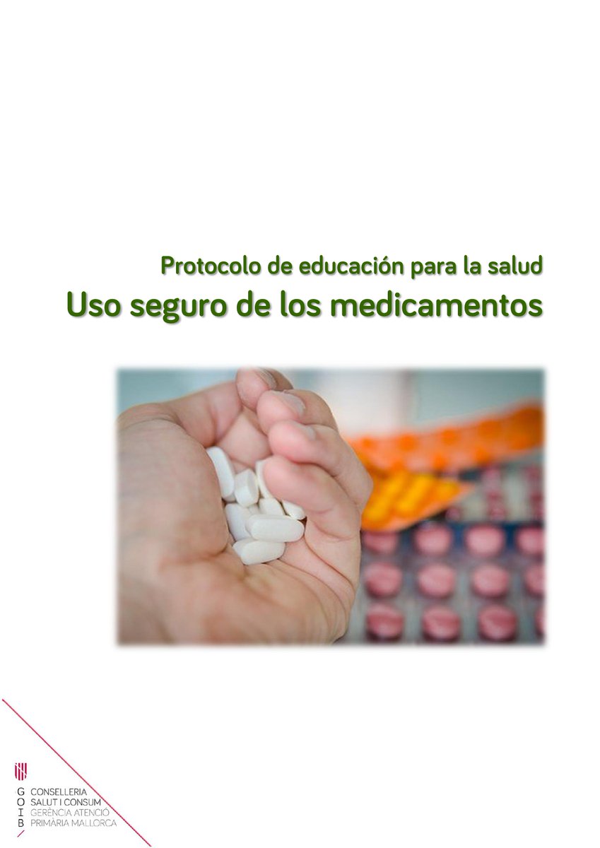 apmallorca's tweet photo. Nova publicació a #webapmallorca 👉Protocol d'educació per a la salut: ús segur dels medicaments
👁️🗨️https://t.co/mk2w7tvUoh
#apalteucostat #primariadeprimera📚 @SalutGOIB @ibsalut https://t.co/NIx9szuFFH