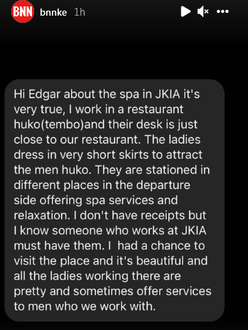 Carol_Makandi's tweet photo. Allegedly, there are brothels operating at JKIA🤣🤣🤣🤣!! A whole International Airport🙄🙄!! @KenyaAirports wth🙄🙄?  https://t.co/bdTGP1D6VK 

Millicent Omanga Weston Hotel Sauti Sol #HarambeeStars https://t.co/77xYjb7G4U