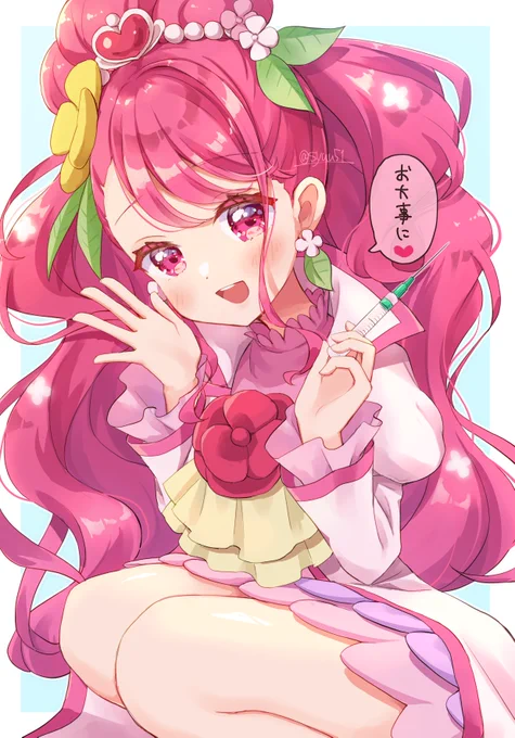 お注射がんばれてえらいね! #precure 