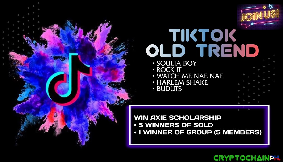 Join us on our tiktok contest to win Axie Infinity Scholarship !
Read Thread on how to join.

Also, Someone will win $10 who likes and retweet this tweet within 24hours ! Goodluck 

will do some giveaways regularly in the next few days. stay 😁