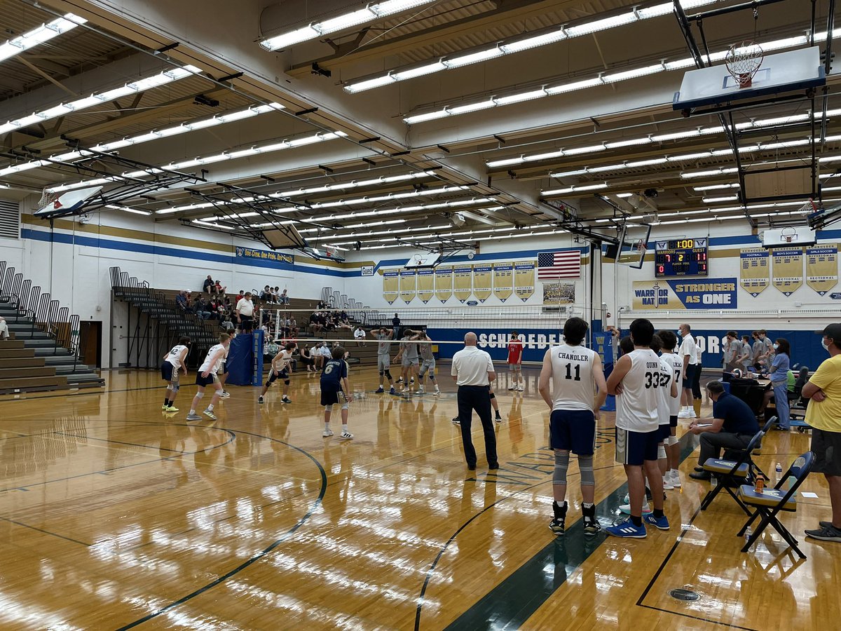SchroederSports's tweet photo. Hanging out late on Homecoming Night 4!
Boys volleyball going to a 5th and final set 🆚 Penfield!  Let’s GOOOOOOO! https://t.co/ipZjLu8qqG