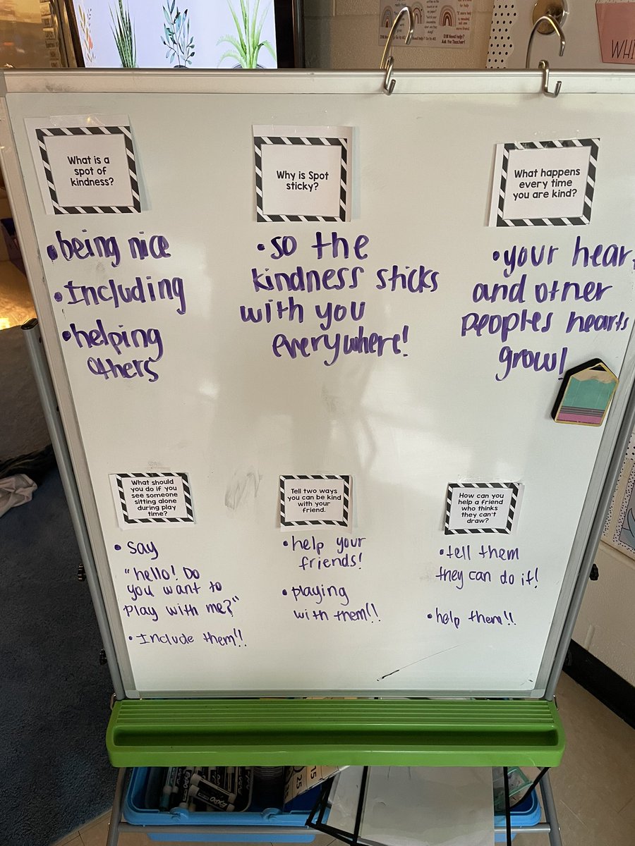 Sometimes we need to take a step back &amp; refocus! Spent our morning talking all things kindness! We did a compliment circle, talked about what kindess looks &amp; sounds like, read the kindess spot book, wrote a class kindness book &amp; created our own kindess spots! #SherwoodShines112