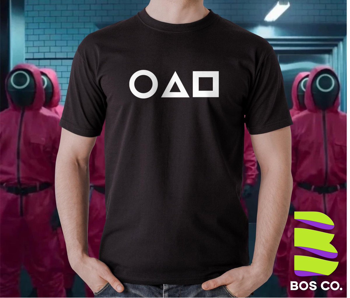 BosCoDgo's tweet photo. #SquidGame llega a #BosCo pocas piezas, pide la tuya del Juego del Calamar 

⏹🔼⏺ 

#Piensa #MásAllá 🟢🟣👕👕👕 https://t.co/C2LBhGvYbt