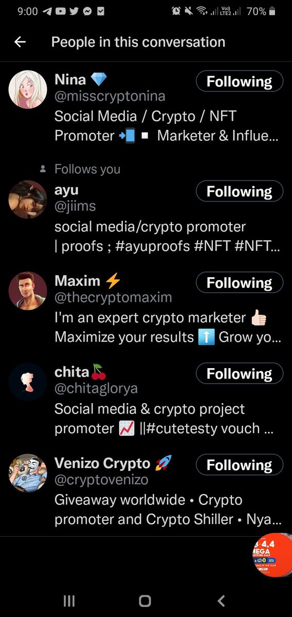 DispatchClown's tweet photo. @jiims @misscryptonina @thecryptomaxim @chitaglorya @cryptovenizo Doneee ate tysm po<//3 https://t.co/f2pZGNNijR