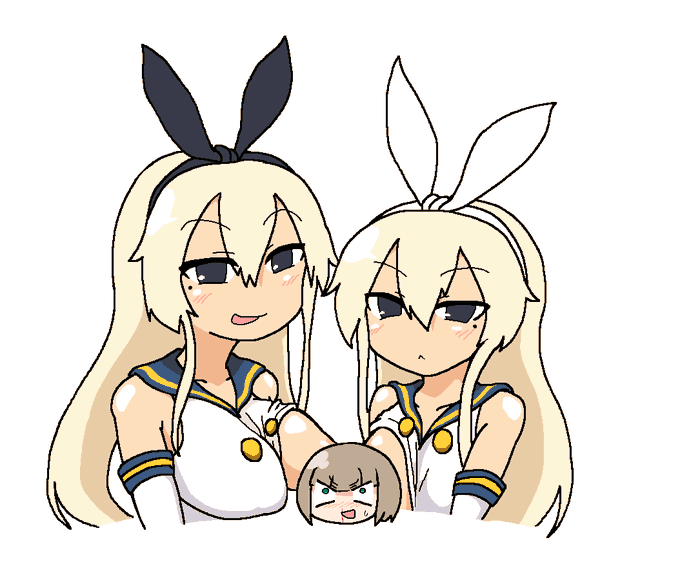 コスプレえろギャルしまかぜ姉妹vsぜったいに乳首を見せないかにかま先生 