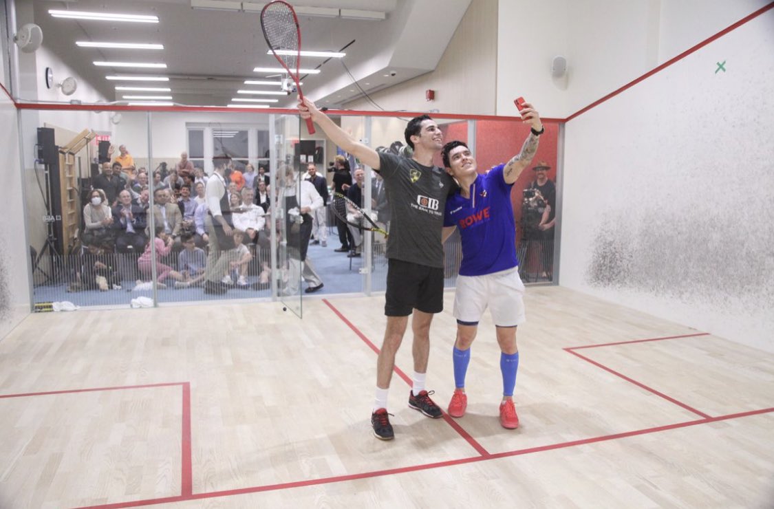 WeAreOpenSquash's tweet photo. It’s been an all-star 2 weeks here at #opensquash 🤩 No better way to head into #worldsquashday weekend than with these pros!
@AliFarag @MiguelSquash @ginakennedyy @JoelMakin @SquashNic @JaymieHaycocks
#squash #ussquash #psaworldtour https://t.co/OmonmhyElD