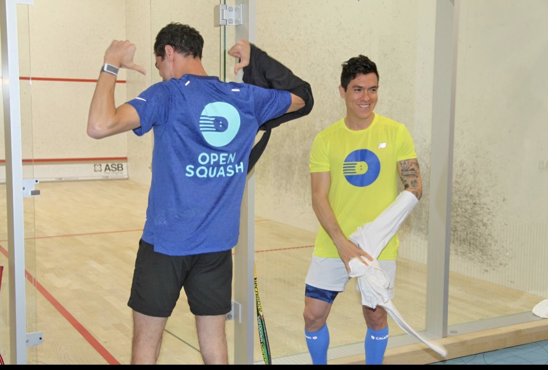WeAreOpenSquash's tweet photo. It’s been an all-star 2 weeks here at #opensquash 🤩 No better way to head into #worldsquashday weekend than with these pros!
@AliFarag @MiguelSquash @ginakennedyy @JoelMakin @SquashNic @JaymieHaycocks
#squash #ussquash #psaworldtour https://t.co/OmonmhyElD