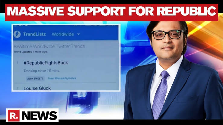 On 8th Oct 2020 ! When all the conspirators joined hands and Called them  'TRP CHOR' To Crush @republic !
He Fought Back @republic Fought Back! 
From #RepublicFightsBack to #RepublicVindicated ! 
Journey of 1 Year ! Today @republic Stands VINDICATED!