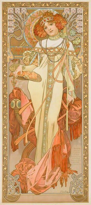 Mucha is the inspiration for this one 