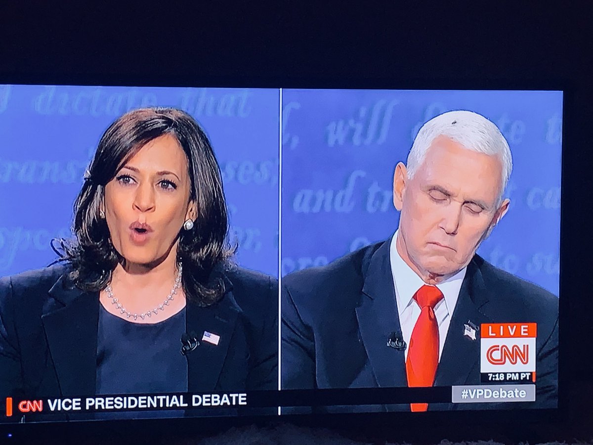 JennySylivant's tweet photo. This came up in my camera roll, taken a year ago today.
How amused we all were with the #fly
#VPdebate2020 #VPfly
#pensive https://t.co/8O83go7Aqx