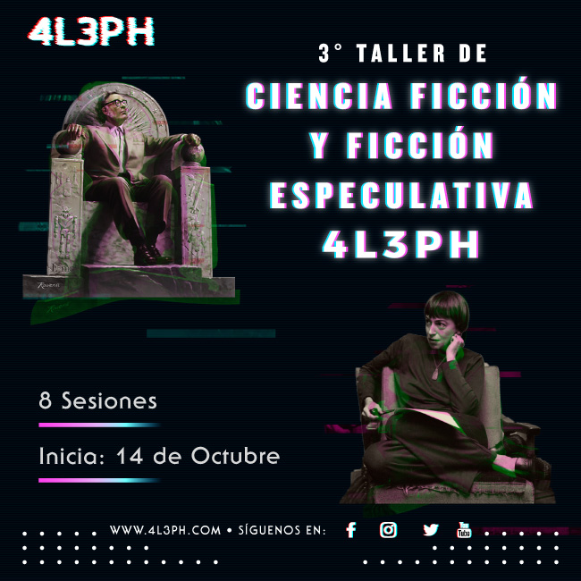 Invitaciones en el marco de los 100 años de Stanislaw Lem: 

1️⃣El Poeta del Cosmos, octubre 9 - El bestiario de Stanislaw Lem, octubre 10. Invitan <a href="/planetariobta/">Planetario de Bogotá</a> y <a href="/PLinColombia/">PLinColombia</a>
 
2️⃣El Visionario del Cosmos, octubre 11 - 3° Taller de Ciencia Ficción, octubre 14. Invita <a href="/4l3ph/">4L3PH</a>