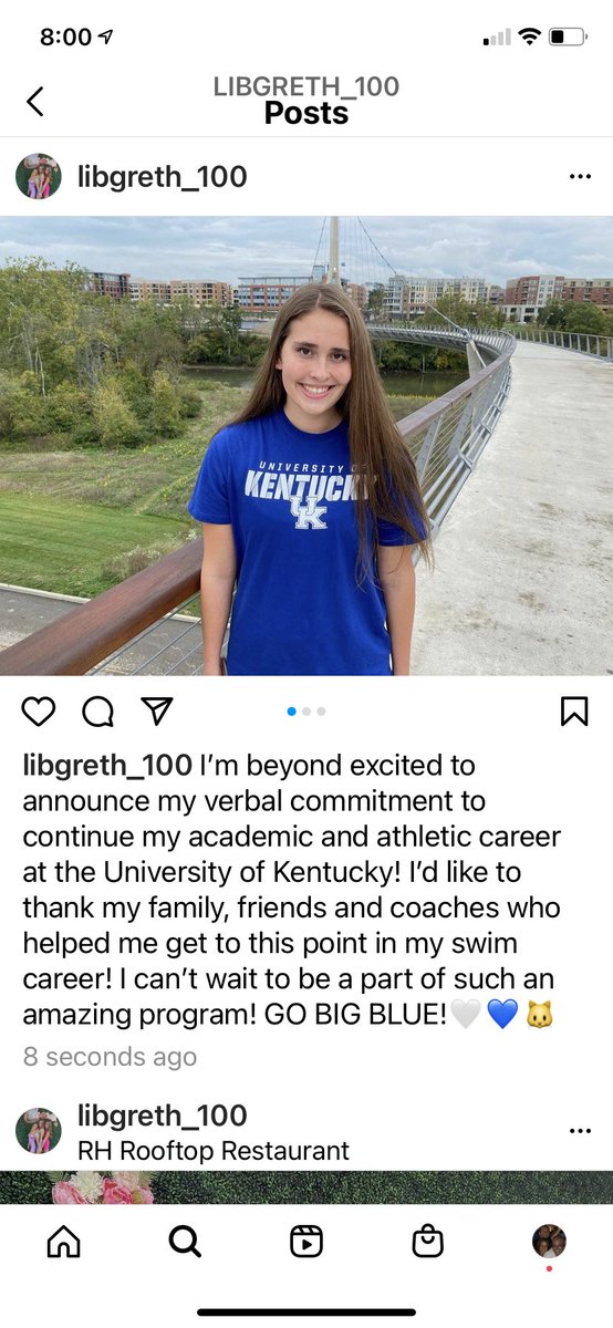 JeromeSwimming's tweet photo. Congratulations to Junior Libby Grether!  Committed to swim at Kentucky. https://t.co/CGsH5eBqOm