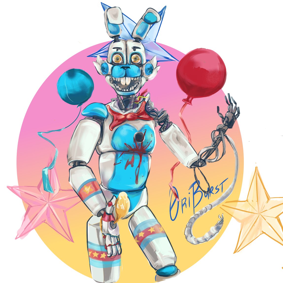 embers_la's tweet image. #FNAFTOBERARMY #FNaFTober #FNAFArmy #FNAF #fnaffanart @FuntimeNcP 
Lo logre hacer hoy, pense que no llegaria. Aparate de la pequeña muestra de apoyo, tambien seria un item de mi lista de deseos para el Starspark con el de Vani del juego;