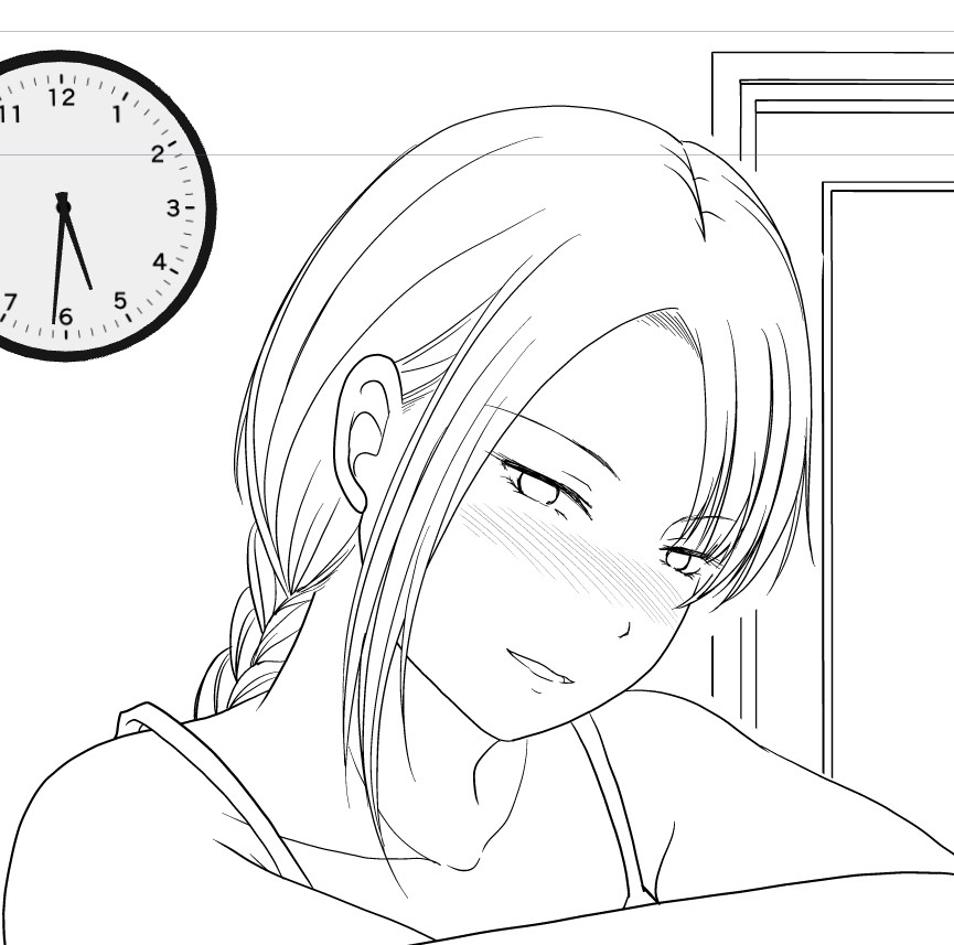 ペン入れから始まる朝。 