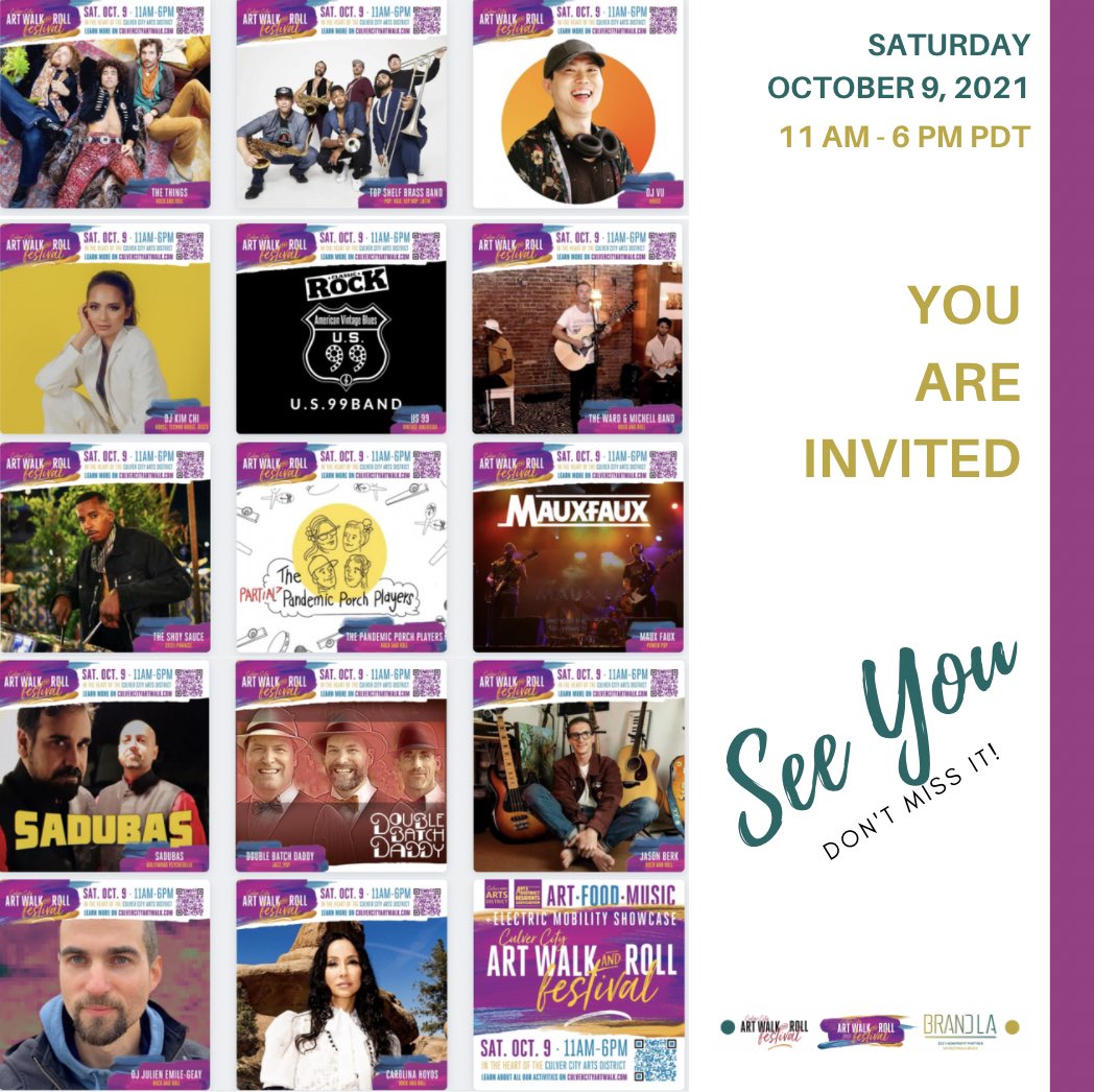 Big shout out to <a href="/LAaleworks/">LA Ale Works</a> the official sponsor of the 2021 Culver City Art Walk &amp; Roll Festival’s #beergarden See you this SATURDAY, OCT 9. It’s a #date with #art #music #food #drinks😜💫