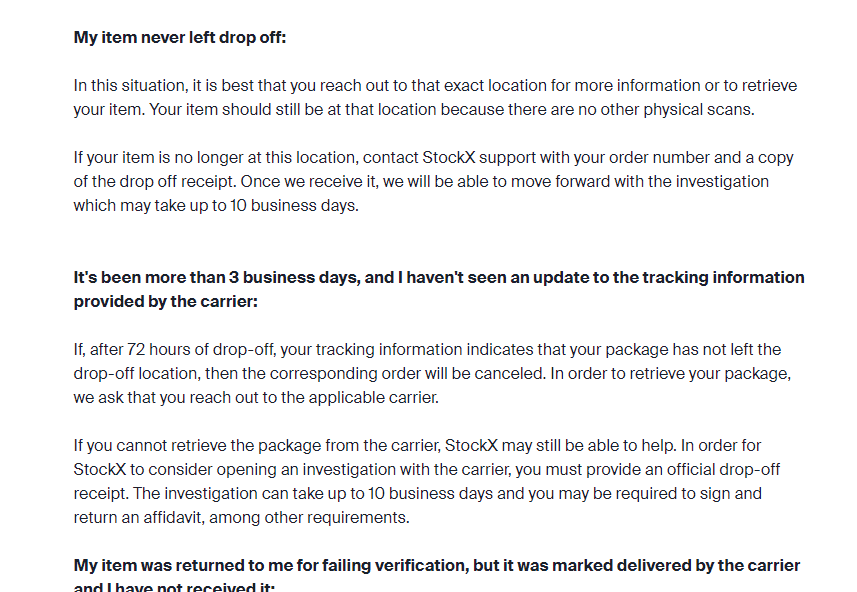 steak59591's tweet photo. @SoleObsession4 @NadjkovicD @stockx Of course I will keep you updated. My Next stop is gonna be Small Claim Court to file a Law Suit against StockX. What Policy Update, all I saw is this on their FAQ. It saids they can still file a Claim. and UPS said I can file a Claim. https://t.co/5GDSAMLZVz