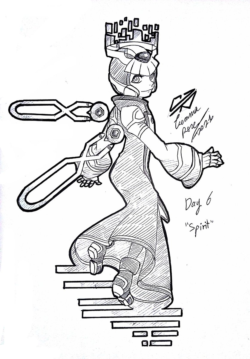 GMR_artwork's tweet photo. #inktober2021day6 #Spirit
drew #MegaManX  as a #Cyber_elf
he's from the GBA series #Rockman_zero by #capcom https://t.co/P0Ed75YjLI