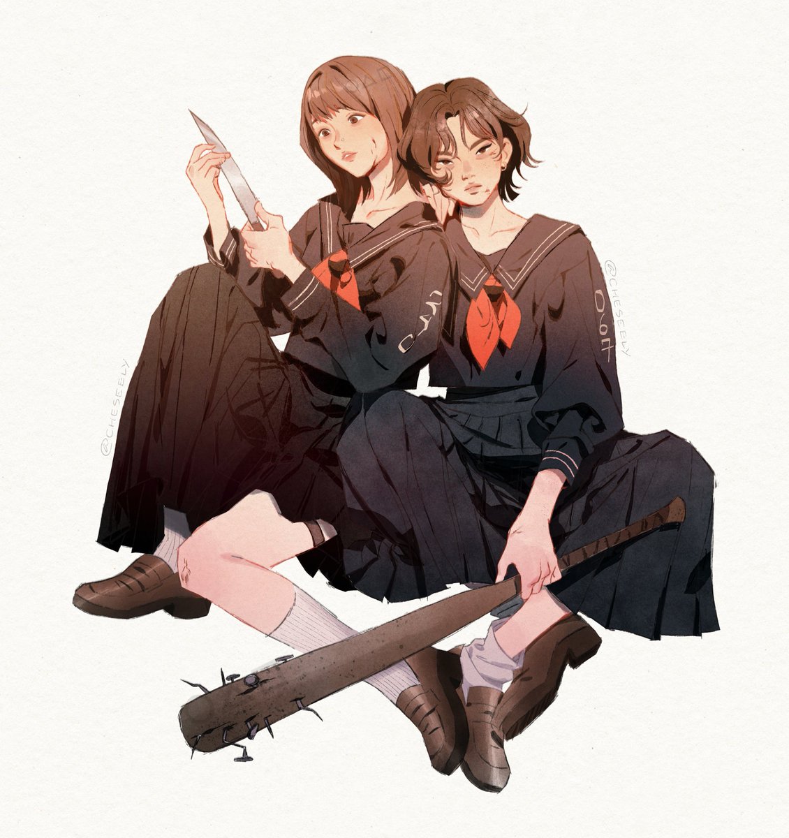 cheseely's tweet photo. sukeban game https://t.co/2ERvGJMoJp