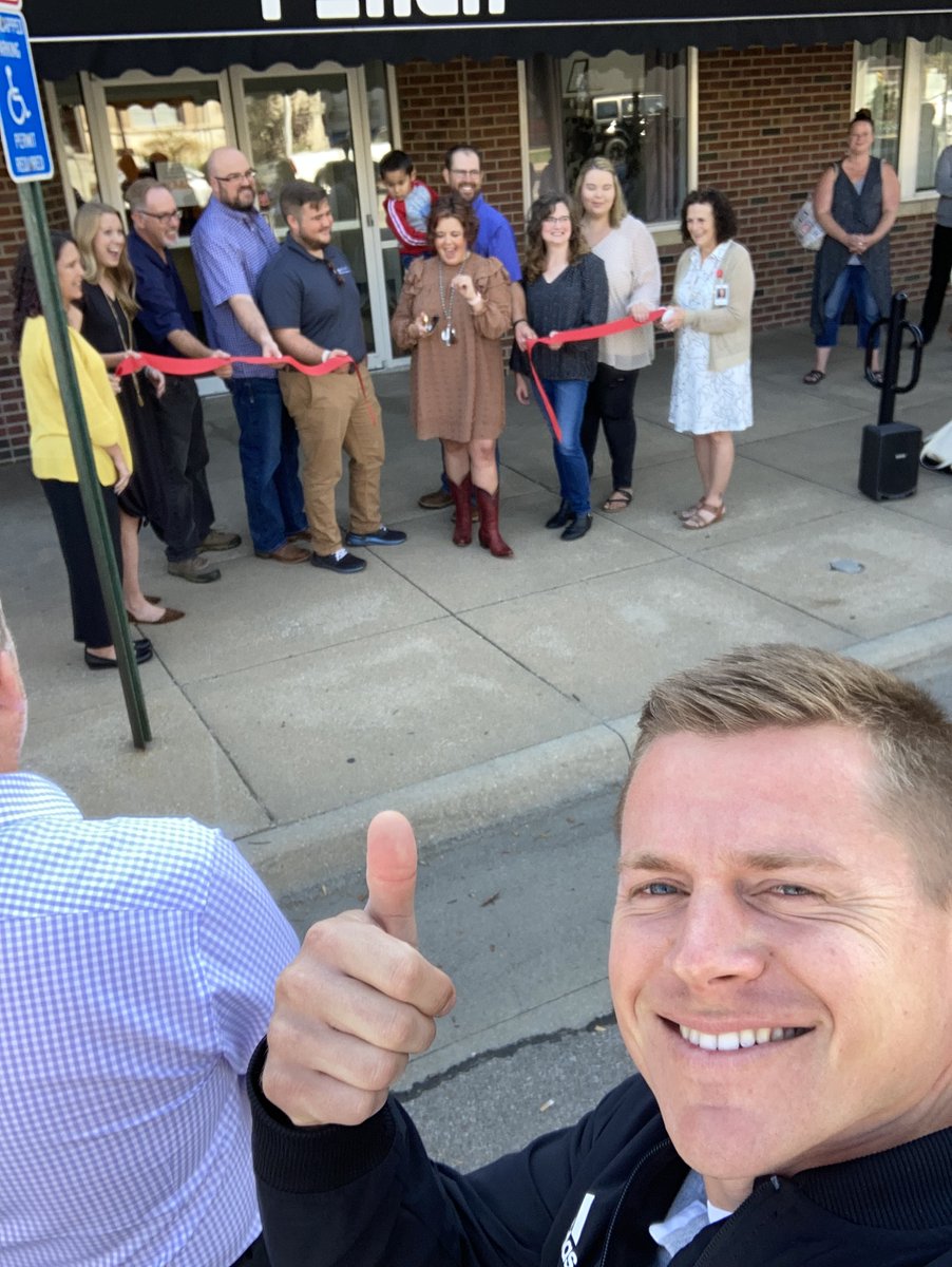 BenReedICT's tweet photo. Awesome ribbon cutting ceremony for The Porch today! Shoutout to the staff for bring a positive influence and investing time in our youth and community! #RailerPride https://t.co/UQH8QBGb4f