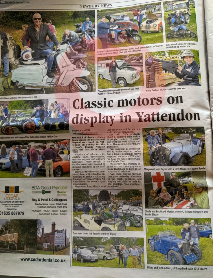 Lovely to see the new office van showcased in Newbury Weekly News after attending Yattendon Classic Motor Show. 

#yattendon #austinvan #vans #classicmotors #Oxford #b4 #business #newbury #classicvans #austin #a35 #news #archiving #digitising <a href="/richardrosser/">Richard Rosser</a>