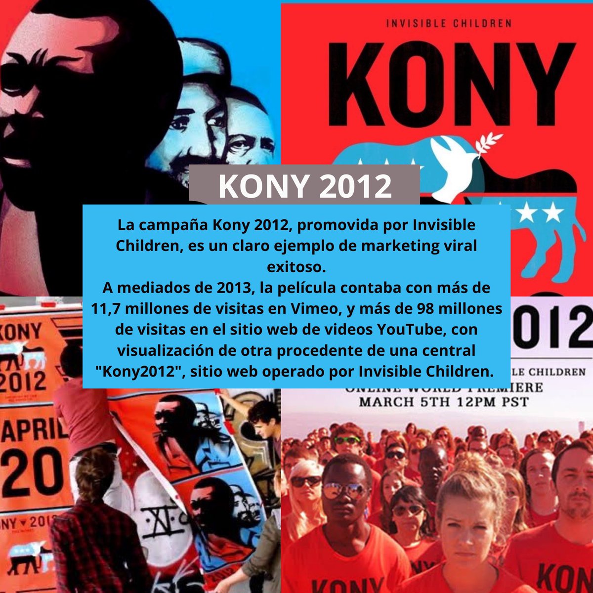 Bbybunyyy's tweet photo. “KONY 2012” es el nombre que recibe el documental que se ha hecho famoso en YouTube, con más de 100 millones de vistas. El objetivo de la campaña era impulsar la captura del líder de los rebeldes ugandeses del L.R.A, Joseph Kony quien secuestraba niños y niñas en Uganda,África. https://t.co/lfGDT8jwkC
