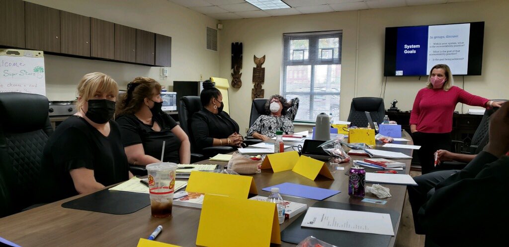 ZatkosC's tweet photo. Continuing the amazing work with Crispus Attucks Charter School. Facilitating Restorative Conferences training where we are building capacity in their building to repair harm and reintegrate into the CA community. #communitybuilding #firecrackerthat @LIU12Phyllis @LIU12_TaC https://t.co/ahkZRkt5j1