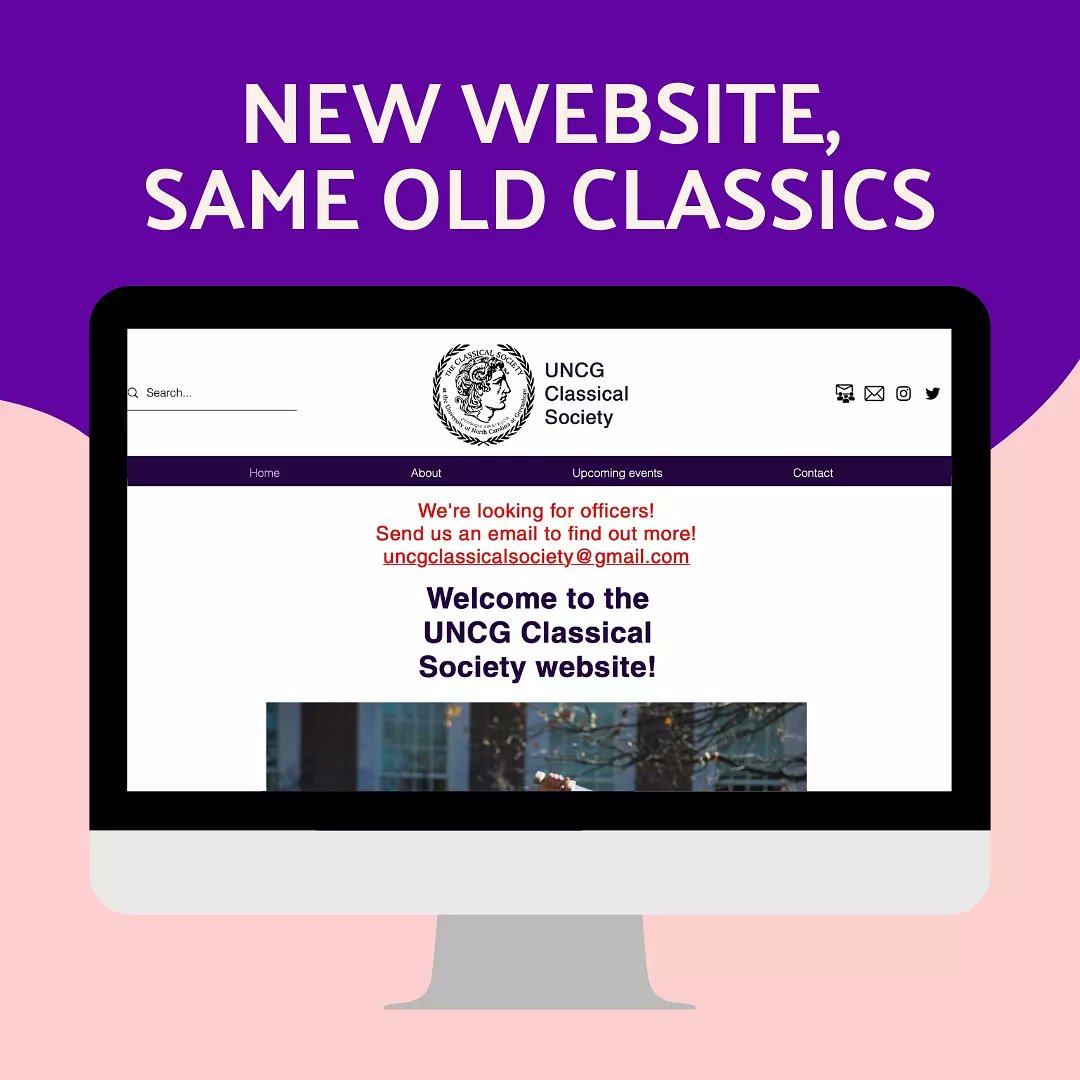 UNCGClassicsSoc's tweet photo. We have a new website! More updates coming soon! Link in bio for more information https://t.co/mwtASBr6A5