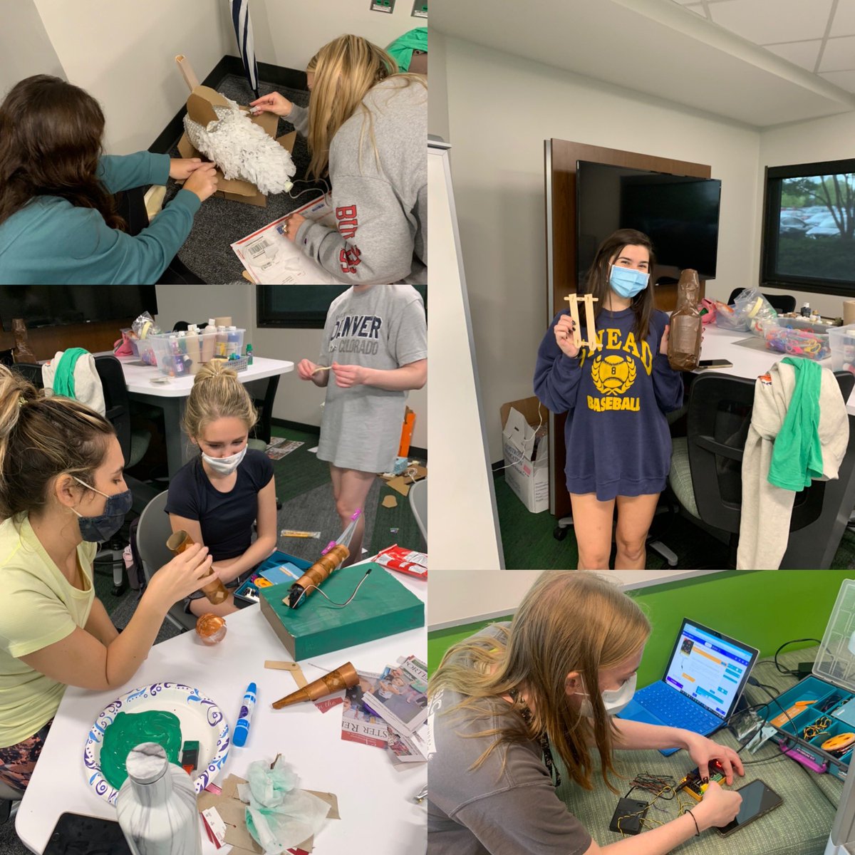 drjenn13's tweet photo. The techno trash pets are almost ready to make their debut! #engineeringdesign #computerscience #coding #uabteachersrock #steam #DigitalLiteracy #integration https://t.co/HQY3Vx0kCw