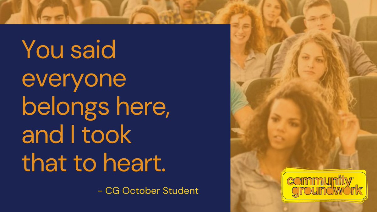 co_groundwork's tweet photo. Everyone deserves a chance at success, that's why we're training passionate community college students with the skills to change their communities.
Want to help? Sign up to mentor one of our students:
https://t.co/kfWWttFgOQ
#communitygroundwork #mentor https://t.co/T1dVXq66V5