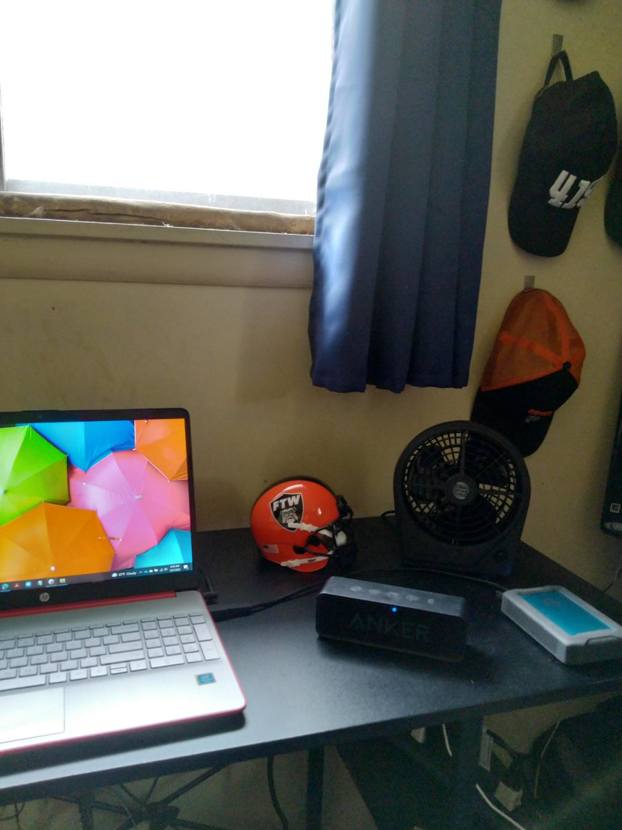 WillieChuckJr's tweet photo. I think an #FTW helmet goes perfectly with my home office... my job is trying to help #FixTheWorld! @OfficialTAZ #WeOver #RTG https://t.co/eiUhHU5B68