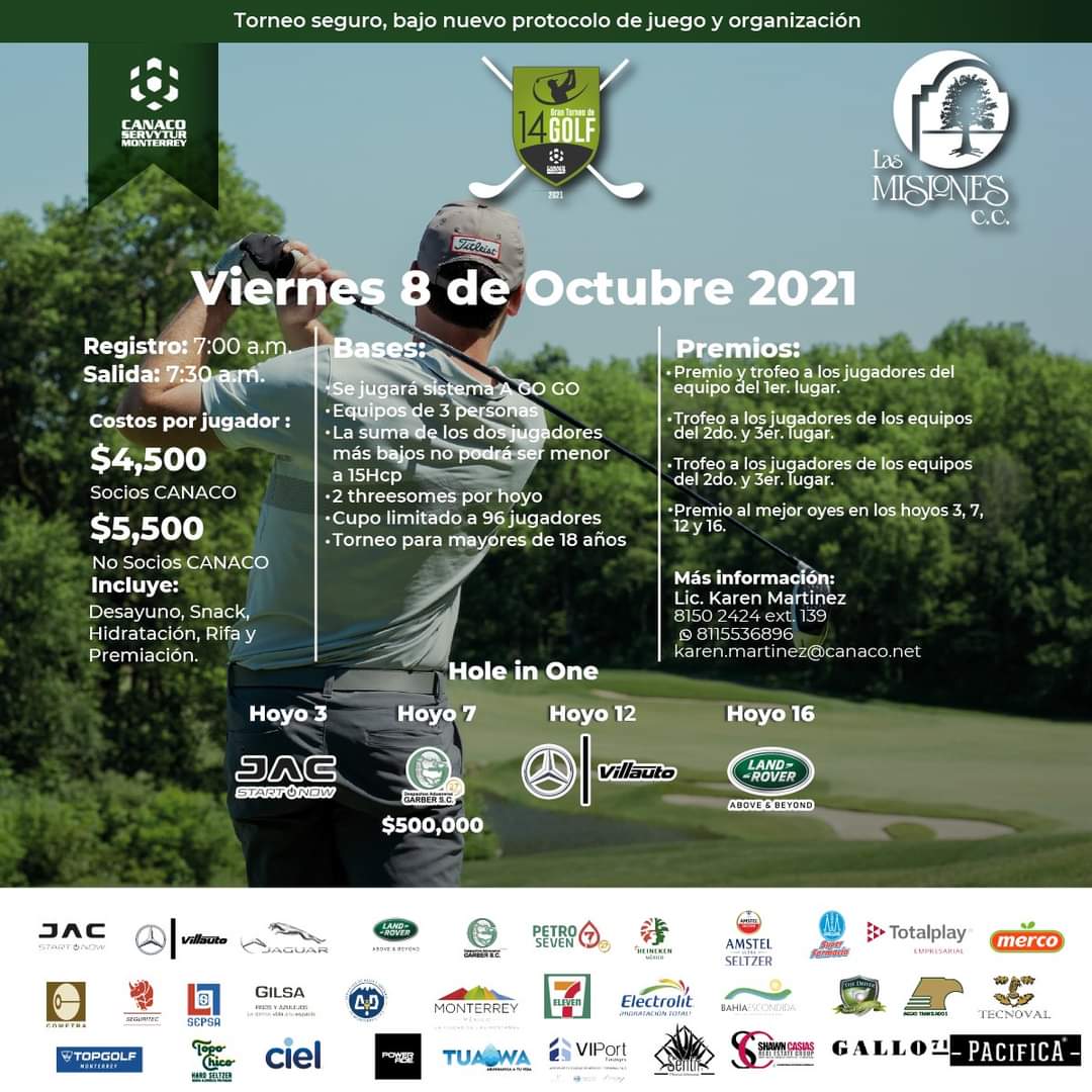 AduanerosGarber's tweet photo. #Mty
Estamos muy contentos de participar con @canacomonterrey en la edición 14 de su torneo de Golf.
#Golf #Hoyo7 #Regio https://t.co/xchpvp7clv