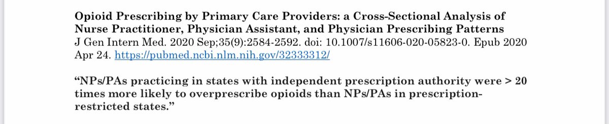 DrQuinn15's tweet photo. @N625662 @laumki Sadly...  the facts do not support that.  Physician outcomes are better.  

Plus non-physicians are not held to the same standards of care. https://t.co/A76BatvqTl
