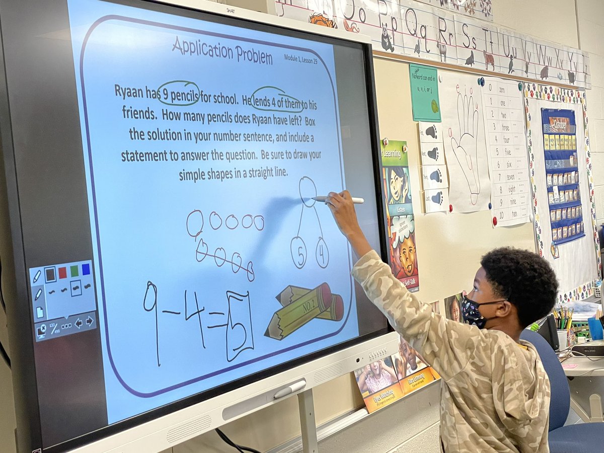 k_mckuras's tweet photo. Diving into subtraction in first grade!  #157cLearns #GPGoes4Gold #Allin157c https://t.co/Voe9k805K4