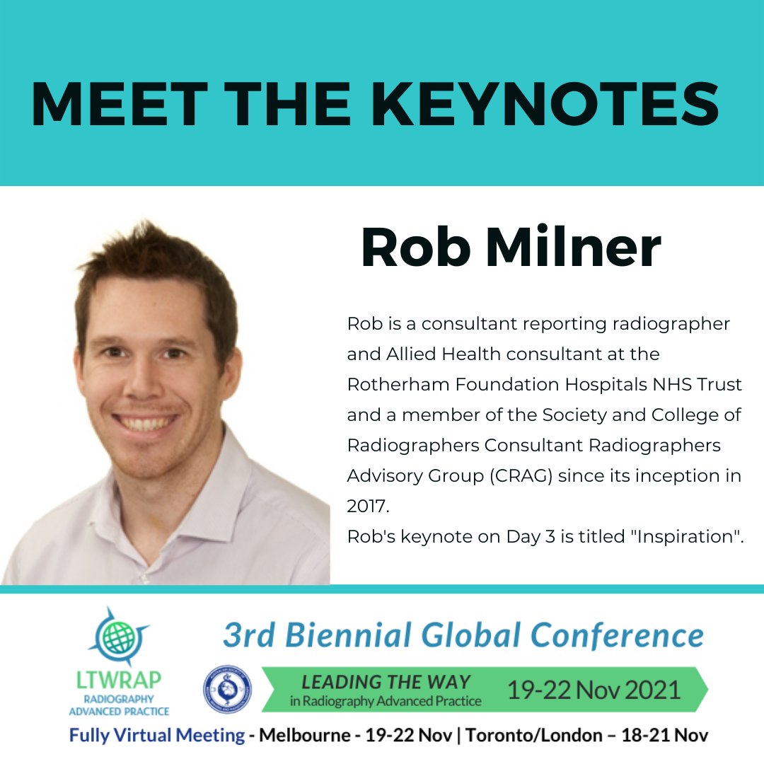 LTWRAP (@ltwrap) on Twitter photo 👋 Meet our #LTWRAP keynotes!
3⃣Kicking off our Day 3 is Rob Milner from <a href="/RotherhamNHS_FT/">The Rotherham NHS FT</a>
🔗asmirt.eventsair.com/QuickEventWebs… 👋 Meet our #LTWRAP keynotes!
3⃣Kicking off our Day 3 is Rob Milner from <a href="/RotherhamNHS_FT/">The Rotherham NHS FT</a>
🔗asmirt.eventsair.com/QuickEventWebs…