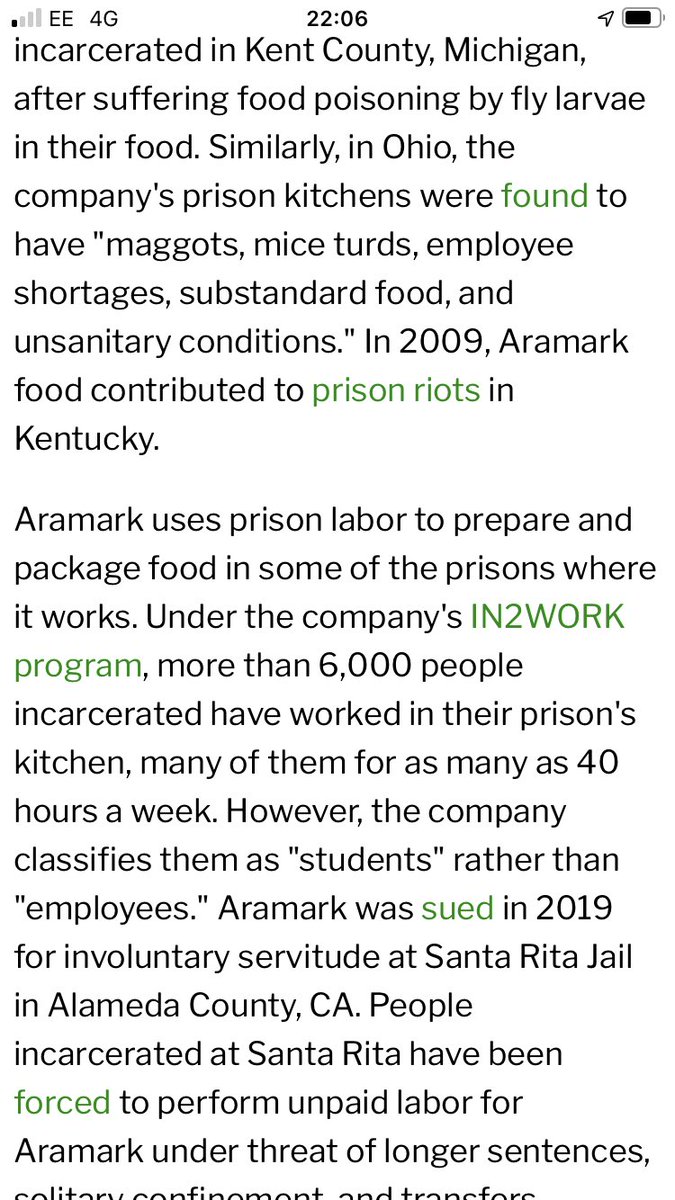 hjpetcare's tweet photo. @Aramark This company hugely over charges prisoners relatives &amp; friends for food provided in Comissary. Oh, and it takes the company a week and half to serve the food, but they bill the customers in advance! Absolutely appalling! Don’t use them! #Ohio https://t.co/kvuOHoDWUJ