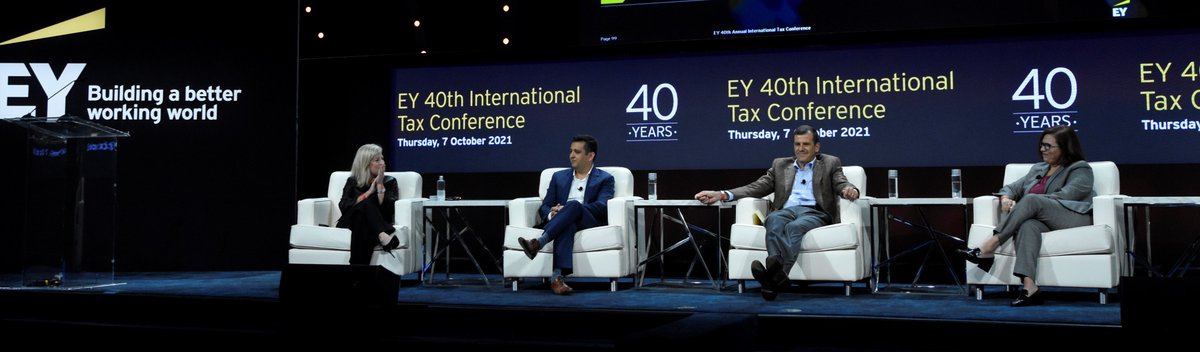 MarnaRicker's tweet photo. My colleagues and I had a robust discussion around the wider business impacts of a rapidly shifting tax environment at the 40th #EYITC earlier today. We discussed M&A activity, supply chain disruptions, and an area increasingly important to companies: ESG. #tax
@EY_Tax https://t.co/nifooUdQvY