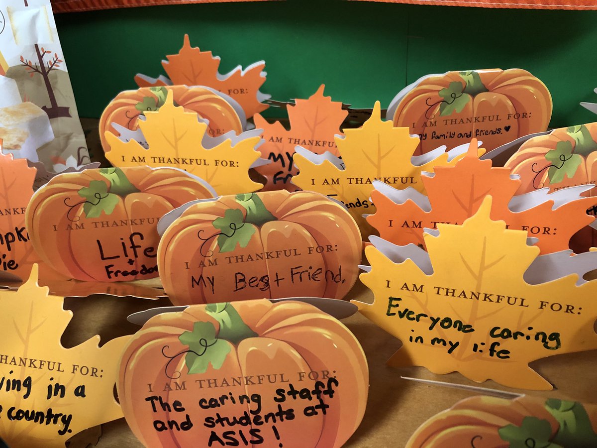 We are grateful for many things at Adam Scott Intermediate and I am thankful for being the principal at a school with such kind, caring, respectful and inclusive staff and students!