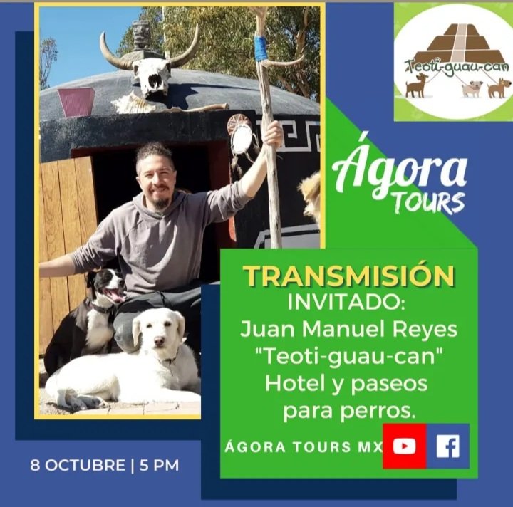 infoagoratours1's tweet photo. #paseovirtual a Teotihuacan este viernes a las 5 p.m. con la mejor compañía los mejores amigos del hombre Porque ellos también pasean y requieren espacios de esparcimiento Teotiguaucan 
 #turismopetfriendly #petfriendly #doglovers #amantesdeperros #perros #mascotas #teotiguaucan https://t.co/8MTGzbUCNP